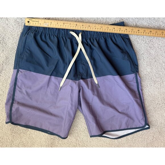 Fair Harbor Mens Size Large Anchor Colorblock Swim Shorts Trunks 8" - Picture 5 of 13